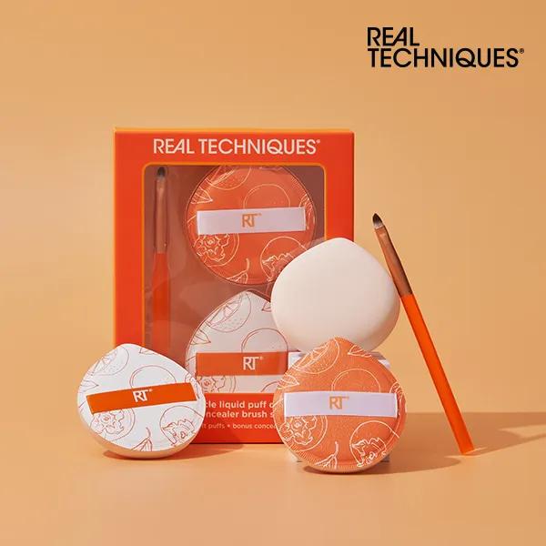 REAL TECHNIQUES Miracle Liquid Puff & Concealer Brush Set