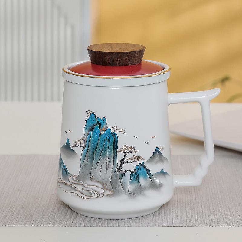 Premium Ceramic Mug with Custom Logo - Gift for Annual Company Event or Cultural Souvenir