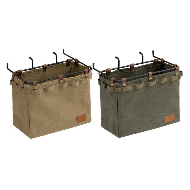 Foldable Tablesides Organizers Bag for Camping Picnics Outdoor Activity Hanging Bag Camping Table Side Hanging Pouches