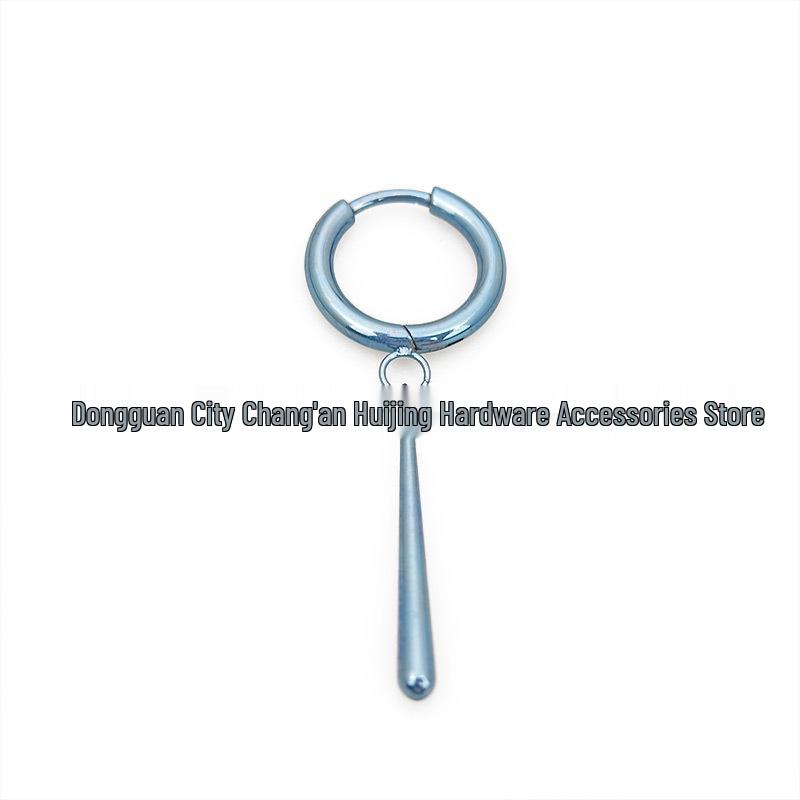 Titanium Alloy Water Drop Pendant Earrings with Anodized Color Change – G23 Titanium Hoop Body Piercing Jewelry.