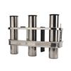 Fishing Rod Holder Marine Stainless Steel 3 Tube Link Rod Holder Rod Pod with Toolbar for Marine Yacht Boat Truck RV