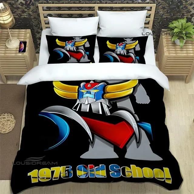 Comforter Ufo Robo Grendizer Goldorak Bedding Set 3D Printed Suitable For Bedroom Kids Home Textile
