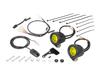KITACO LED Shuttle Beam Kit Set for Honda Rebel 250 Radiator Side Part Number (Lime Yellow) 2-Light (MC49-1000001-1399999), Mount, 800-1860330