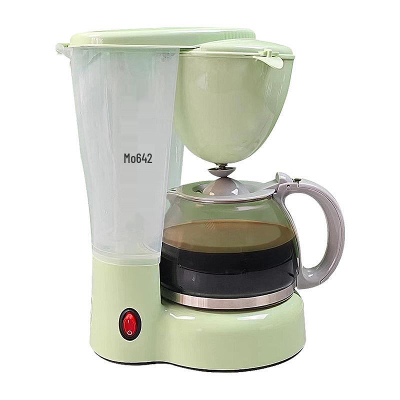Compact Semi-Automatic Drip Coffee Maker with High Borosilicate Glass Pot