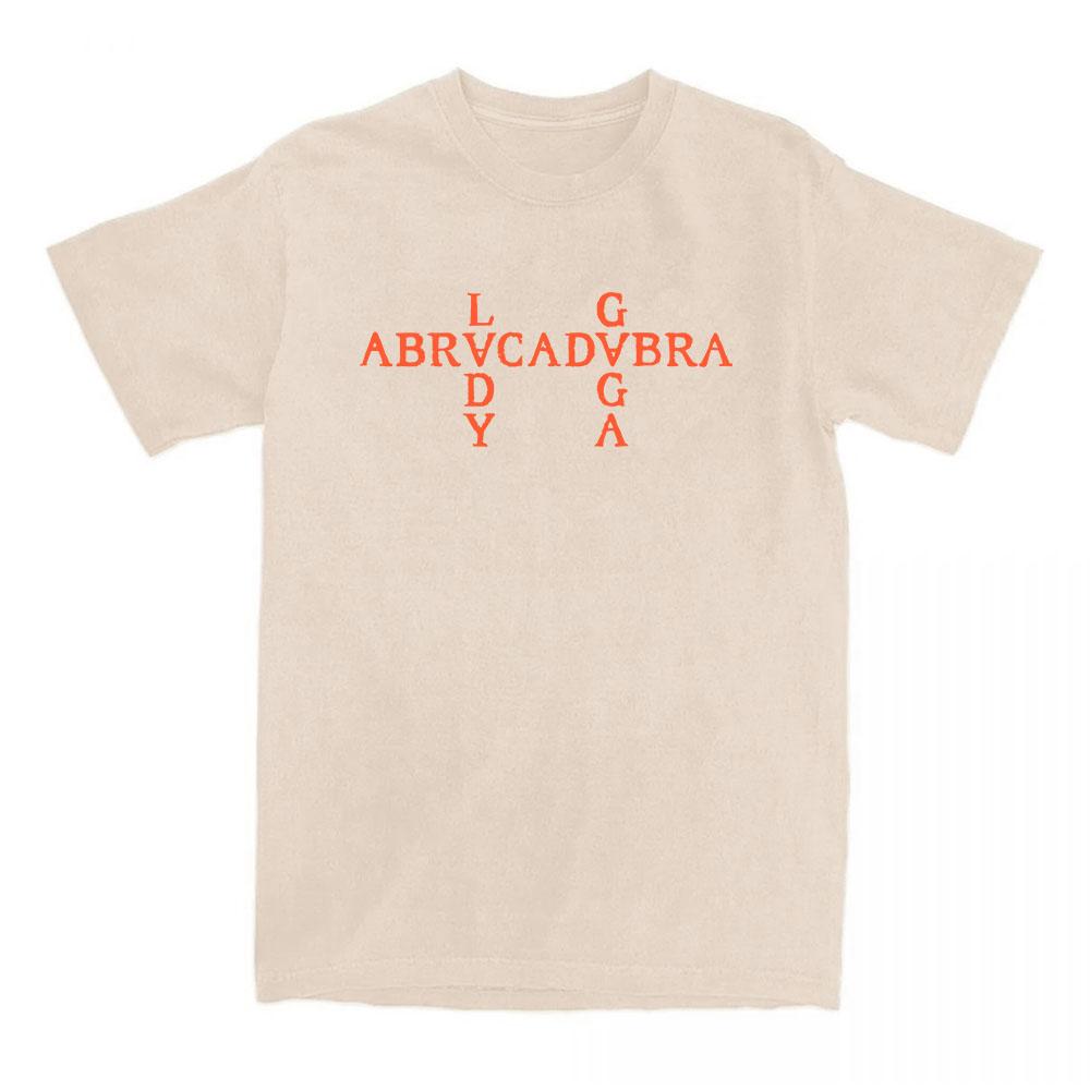 Abracadabra Lady Gaga Mayhem Album Tshirts Short Sleeve Round Neck Women Tshirt Cotton Tees Camisetas Casual Hip Hop Streetwear