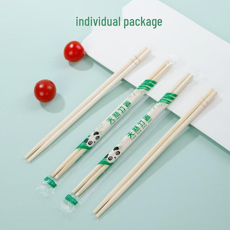 ONYLM Individually Wrapped Bamboo Chopsticks
