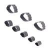 8pcs Leather Punching Mold DIY Sharpness High Carbon Steel Leather Die Cutter for Layering Fabric Leather Jewelry