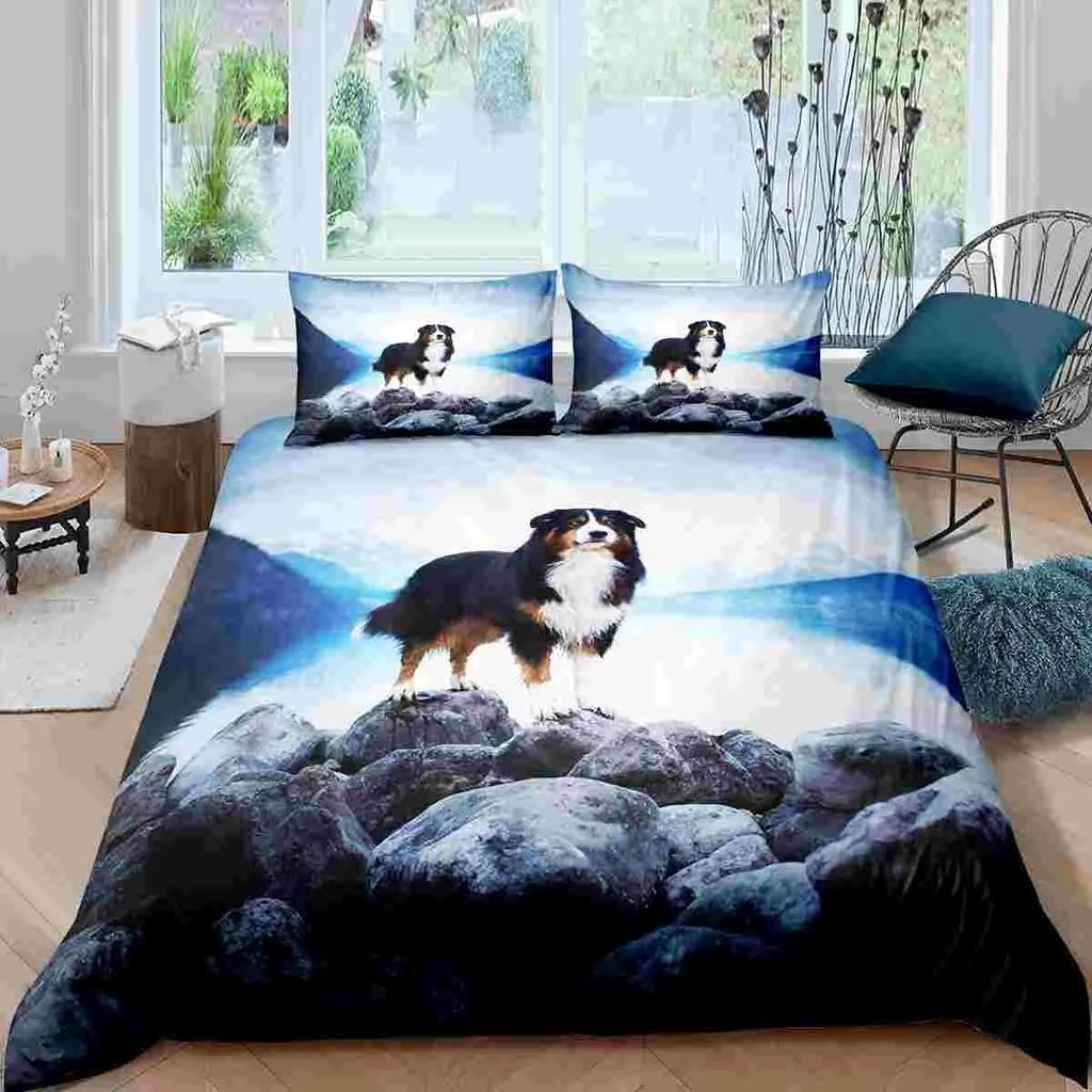 Animal Dog 3D Print A Dog Sleeping On Its Stomach Duvet Cover Design Lovely Pet Dog For Children Women Men Bedroom Decorations