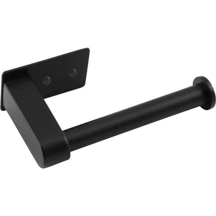 CORNAT Porte-papier hygiénique, noir, adhésif/vis 3M