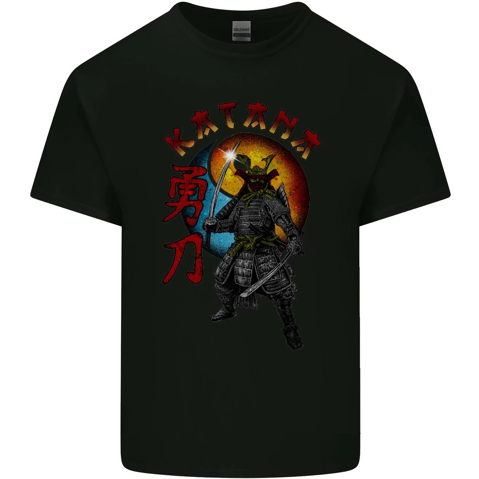 Kanata Japanese Warrior Samurai MMA Kids T-Shirt Childrens 3XL