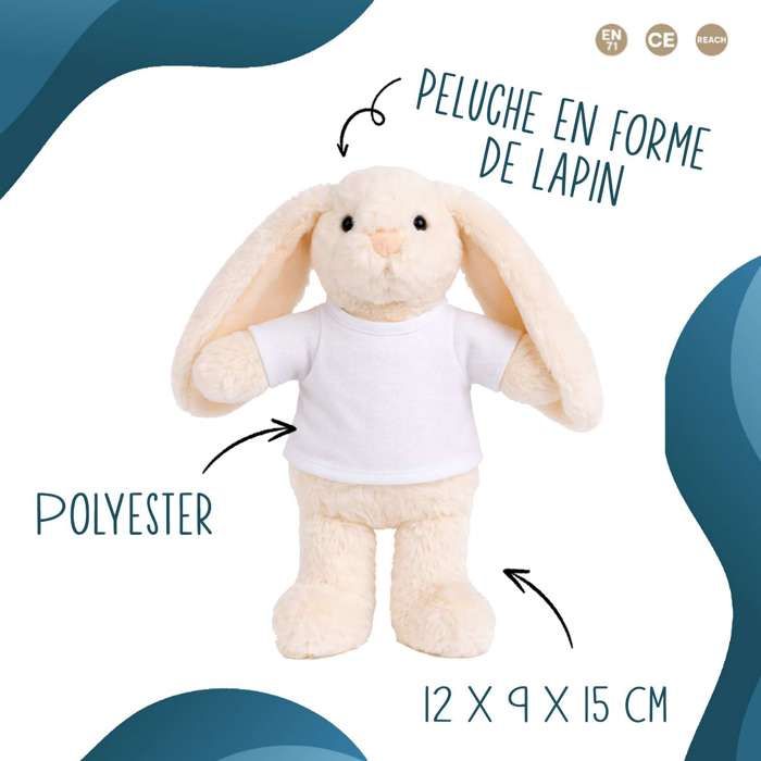 Planetee Peluche Lapin Bébé Doudou Message Maman Lune Prénom Livia Cadeau Naissance Nouveau-Né Baby Shower