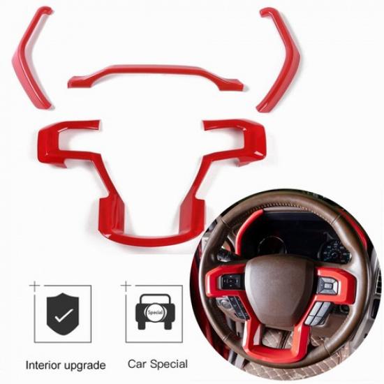 Steering Wheel Trim Dash Board Cover for 2015- Ford F150 & 17-22 F250 F350