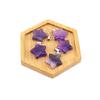 Agate Star Pendant Necklace Jewelry Powder Crystal Necklace Fashion Valentine'S Day Gift 20 * 6