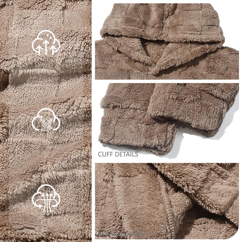 2026 Loose Lambswool Hooded Casual Sports Pullover Jacket