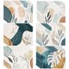 4/6/8PcsModern Geometric Leaves Placemats Linen Table Mats Heat Insulation Stain-Resistant  Placemats for Home Dining Decoration
