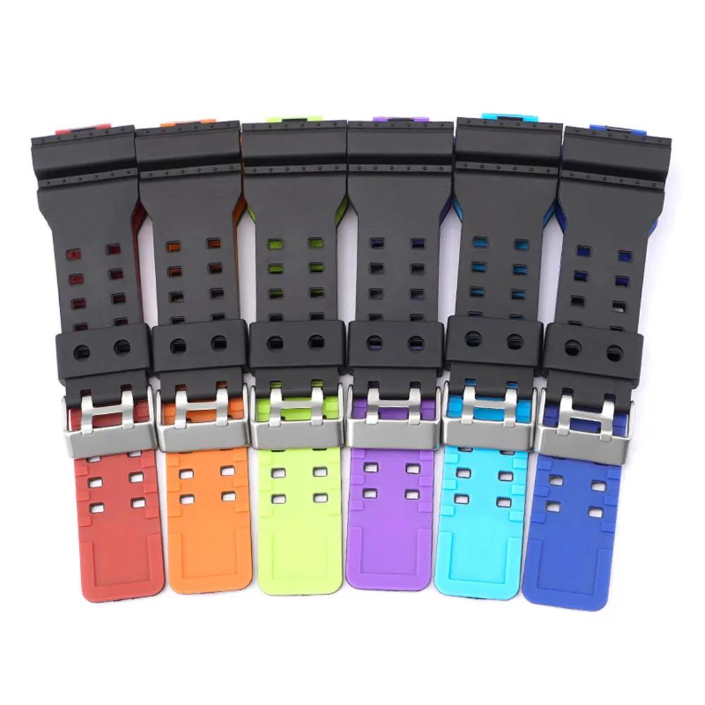 Armband für Casio G-Shock GA-100/110/120/150/300/400/700 GD-100/110/120 G-8900 GLS-100 Silikonharz Uhrenarmband Zubehör 16mm