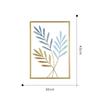 1PC Colorful Iron Leaves Modern Living Room Wall Decoration TV Sofa Background Wall Entrance Hanging