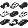 Chinese Police Car Series BMW M5 Ford Mustang VW T-ROC Jeep Wrangler Diecasts & Toy Vehicles 1:36 Alloy Model Pull Back Cars