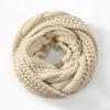 Knitted Material Neck Warmer Scarf Solid Color Winter Knitted Scarf Warm Thick Neck Scarf  For Men