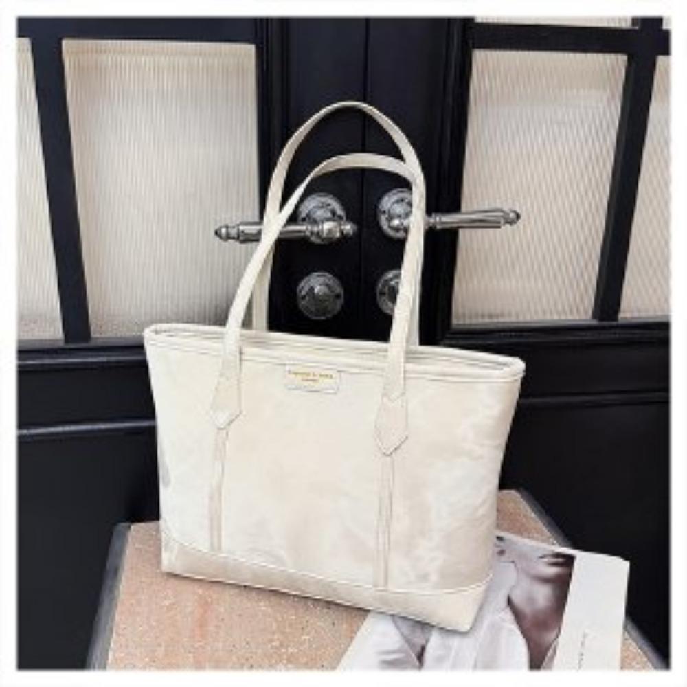 Women's Fashion Tote Bag, Large Capacity Commuter Shoulder Bag, Versatile PU Leather Handbag For School Work Travel Shopping