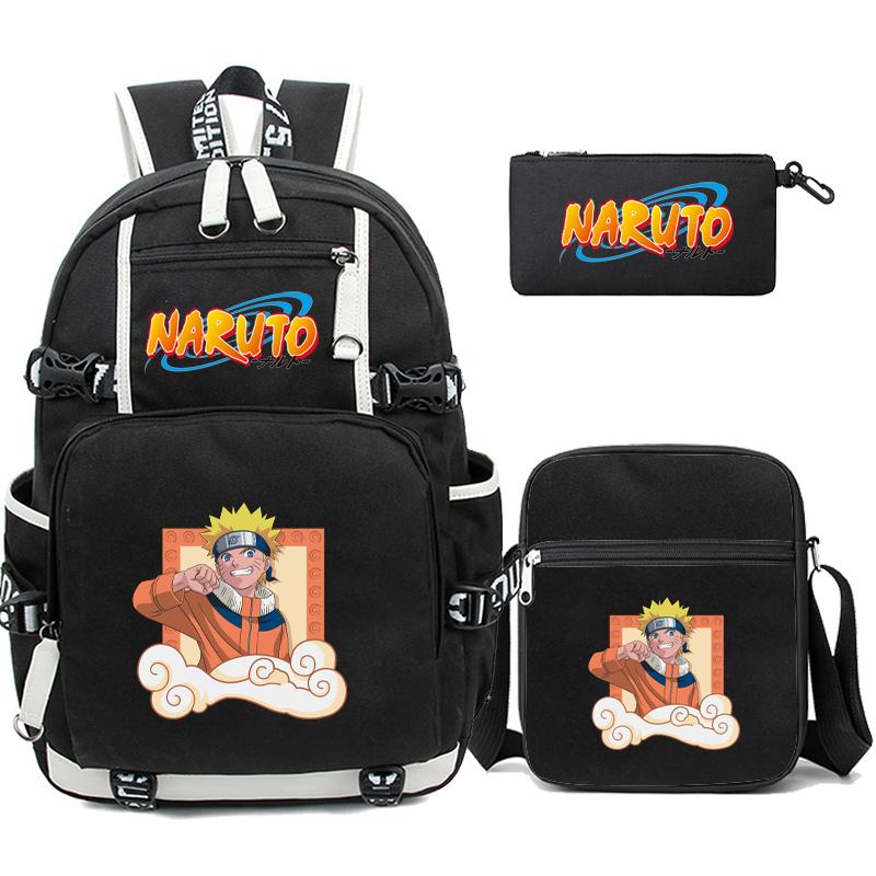 3Pcs/set Anime Backpack for Teen Boy Girl Back To School Backpack Student Schoolbag Men Women Leisure Travel Bag