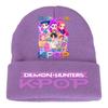 Kpop Demon Hunters Children Knit Beanie Cute And Charming Cartoon Printed Warm Cap Designed for Girls Fall Season Cold Season Outdoor Sports Birth