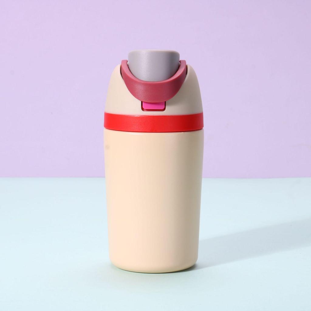 12oz Insulated Macaron Kids' Sports Water Bottle – Portable, Double-Walled, Handheld Mini Design