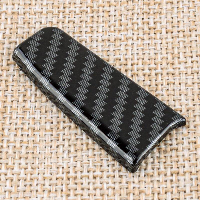 1 Set Car Black Carbon Fiber Style Gear Shift Panel Cover Trim Frame Plastic Fit For KIA Forte Cerato K3