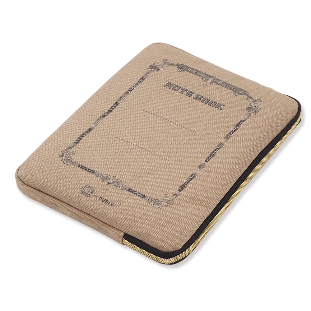 M-Plan Swallow x CUBIX Cushion Pouch, A5, 010142-13, Beige