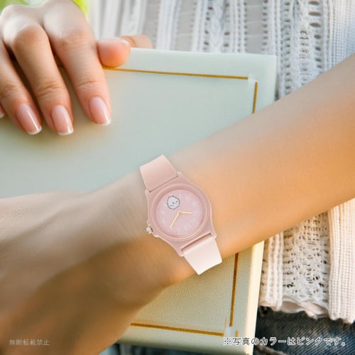 Fieldwork Women's Watch Chikawa Analog Urethane Belt PVC Watch Pink CKW001-1