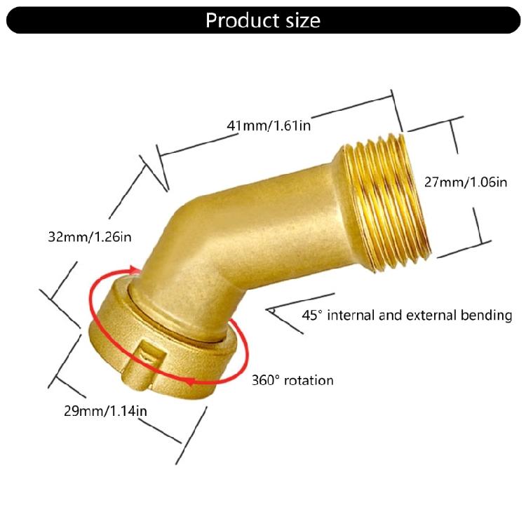Water Hose Elbow Adapters Efficient Water Supply Solution Universal Washing Machine Connector Simple Installs for Boats