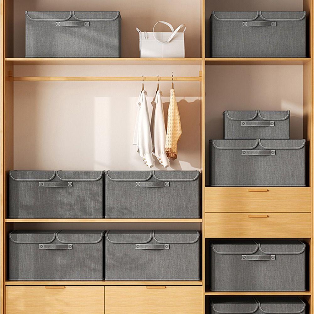 Reinforced Handles Closet Storage Container Foldable Toy Storage Organizer  Home Supplies