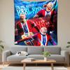 Decorative Wall Tapestry - Erling Haaland Norway National Team 48 Goals Red Collage Football Poster Fans Decor for Dorm Room