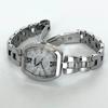Used [In operation] Polished Seiko SEIKO ladies watch radio solar good condition silver white dial s2408
