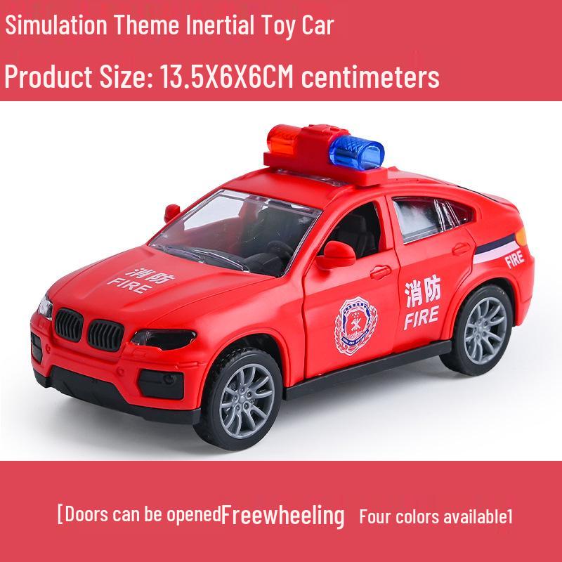 TikTok Influencer Children's Educational Boy Cars: Inertial Engineering Vehicle and Street Stall Toys