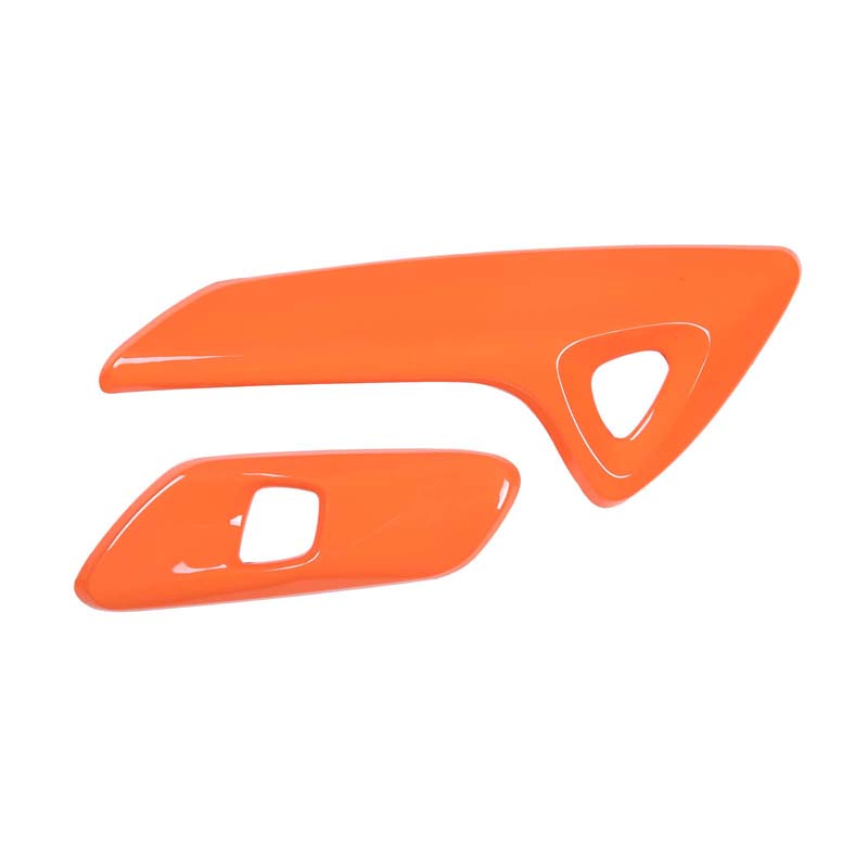 ABS Car Inner Door Armrest Electric Switch Button Frame Cover Trim Stickers For Chevrolet Corvette C7 2014-2019 Auto Accessories