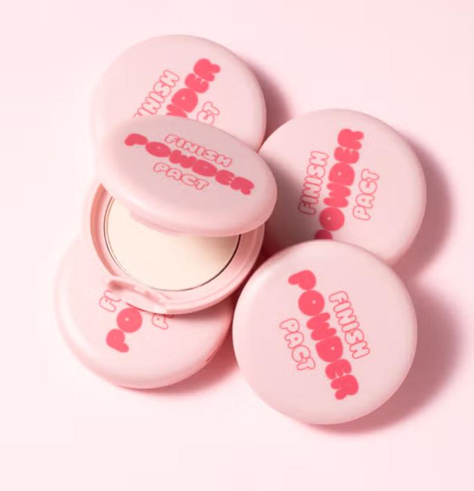 Me factory Oil-Control Powder Pact | Matte Finish Compact (Pink Beige / White)