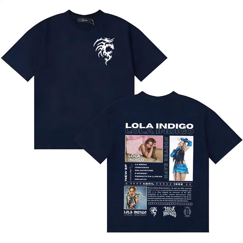 2026 Graphic Tshrit Singer Lola Tour Indigo Music ONeck Tshirt Unisex Women Pop Casual  Fashion T Shirts Cotton Short Sleeve Tees