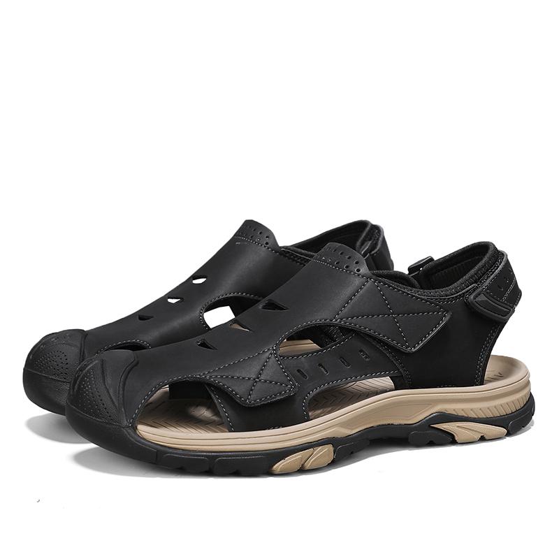 Fashion Outdoor Non-slip Luxury Sandals New Breathable Men's Bag Head Sandals Sports Leisure Beach Shoes Comfortable Male Walking Shoes