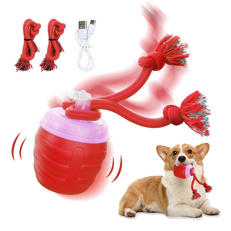 Интерактивный электрический прыгающий мяч-приманка Игрушка для собаки и кошки Прочный износостойкий дизайн Безопасное автоматическое прыгающее движение