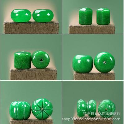 Jade Barrel Beads Ruyi Bracelet & Necklace DIY Accessories Wenwan Buddhist Beads