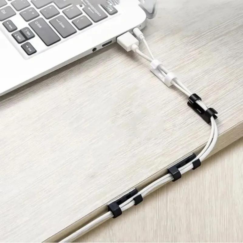 No-punch Cable Manager, Wall Sticker, Traceless Wire Storage, Fixed Self-adhesive Wire Clip, Network Cable Routing Artifact
