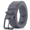 Men'S Belt Porous Canvas Pin Buckle Leather Belt Outdoor Sports Belt Women'S Trendy Eyelet Belt With Jeans Belt For Men Women