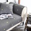 New Sofa Mat Four Season Pure Cotton Star Pattern Anti Slip Cushion Sofa Cover Home Furnishings Living Room Universal Sofa Cover