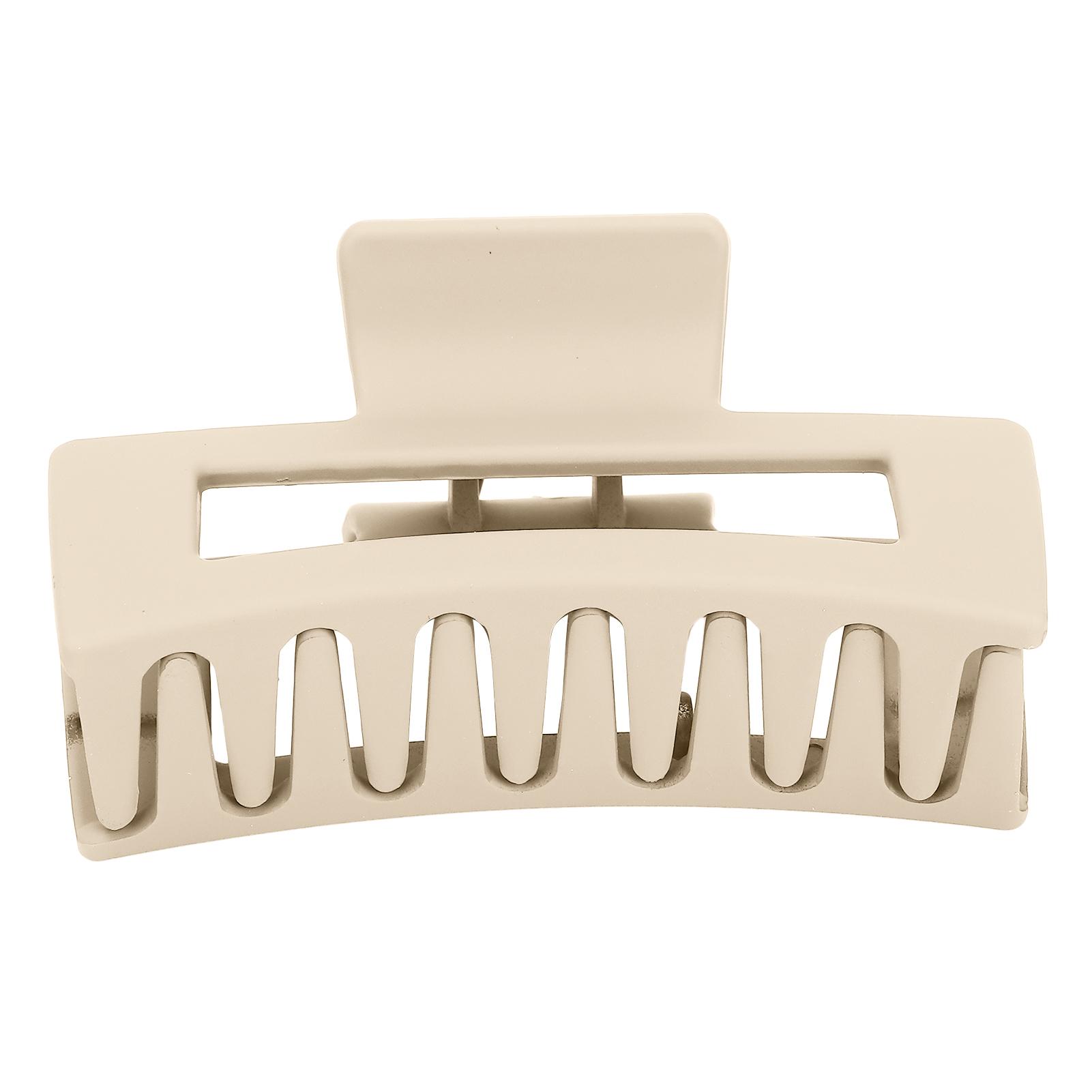 

Большие зажимы для волос с когтями, нескользящие, с сильной фиксацией, зажимы-бананы из смолы, зажимы для волос с когтями для густых волос Beige