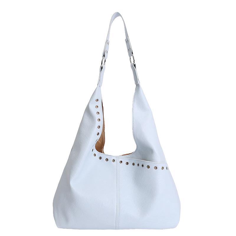 

Large capacity fashion commuter tote bag women s 2026 spring new light luxury shoulder underarm bucket bag 36*9*23 синий
