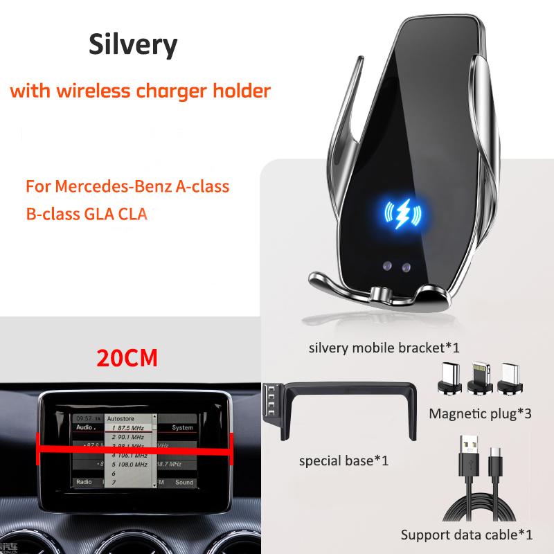 Car Phone Holder For Mercedes-Benz W176 W242 W246 A-class B-class C117 X156 GLA CLA Multimedia Screen Convenience Phone Holder