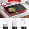 60cm Built-in 4 Zone Induction Cooktop with Booster, Touch Control, 6000W, 9 Power Levels, Timer, Child Lock, 220-240V