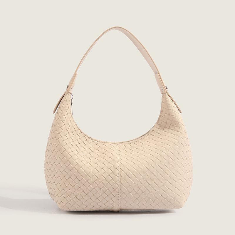 Women Fashion Woven Underarm Shoulder Bag Versatile Commuter Dumpling Bag