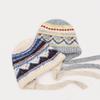 Thicken Knitted Plush Hat Ethnic Style Pullover Beanie Hat Skiing Warm Hat  Outdoor